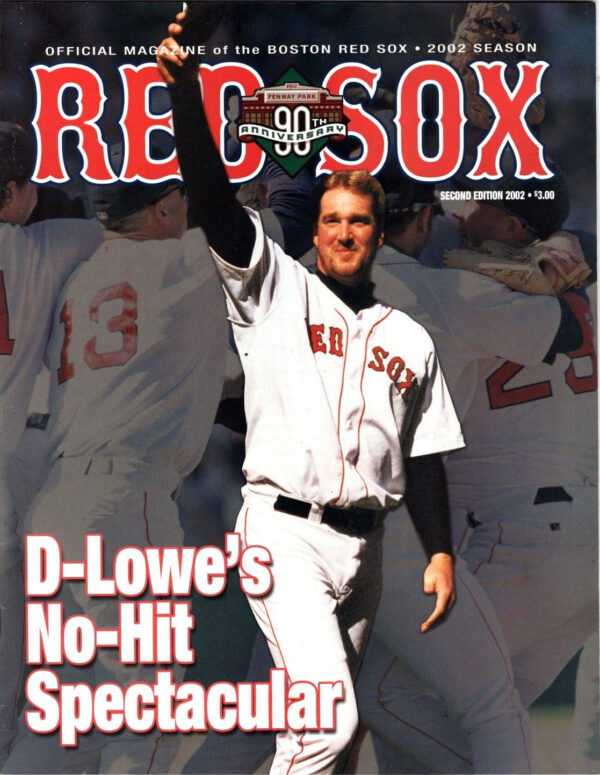 2002 Boston Red Sox program
