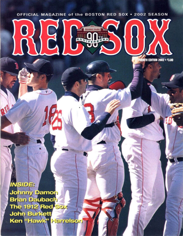 2002 Boston Red Sox program