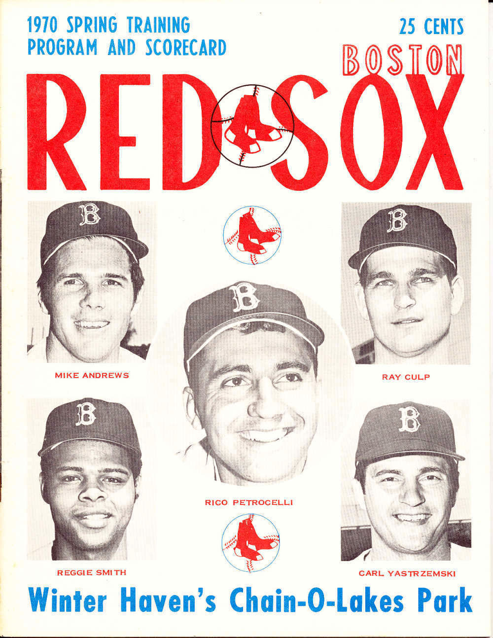 1970 Boston Red Sox spring training program