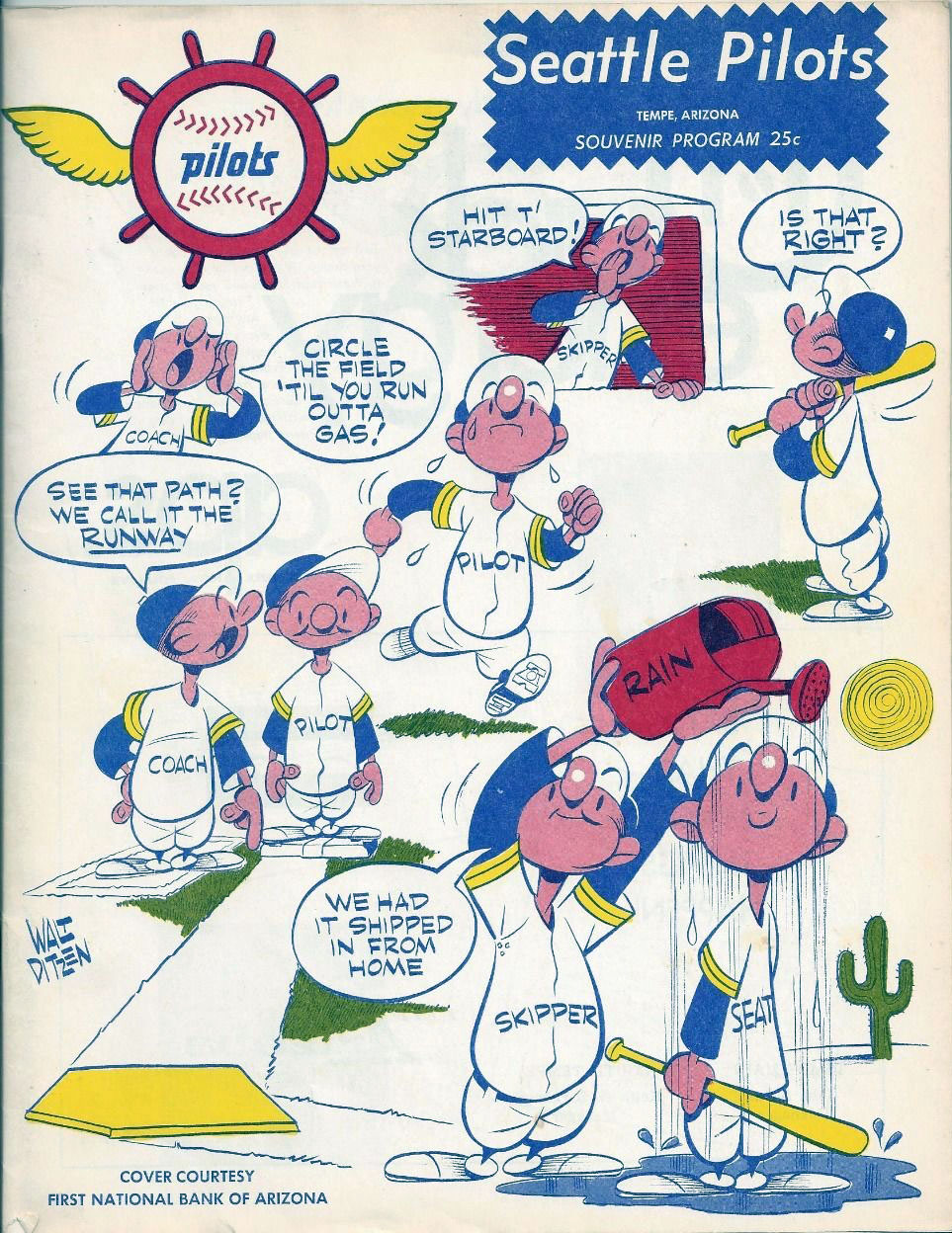 1970 Seattle Pilots/Milwaukee Brewers spring training program