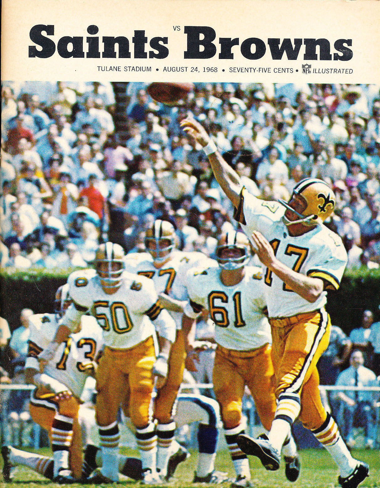 New Orleans Saints vs. Cleveland Browns (August 24, 1968)