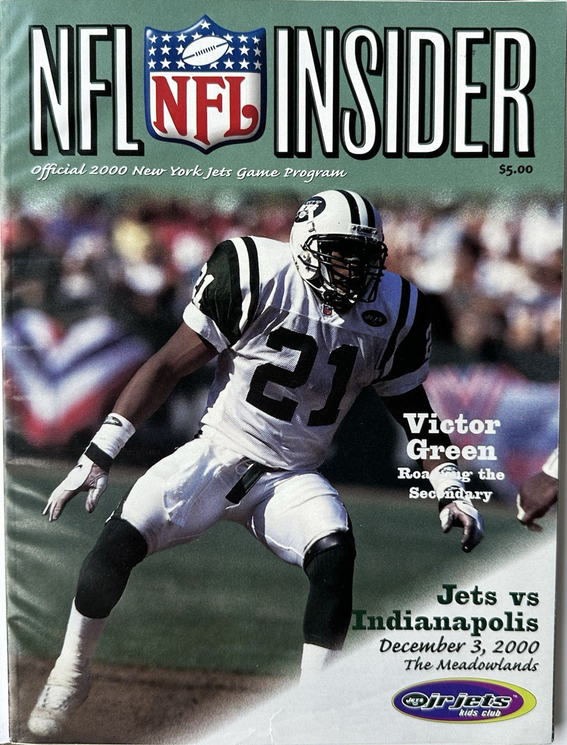 New York Jets vs. Indianapolis Colts (December 3, 2000)