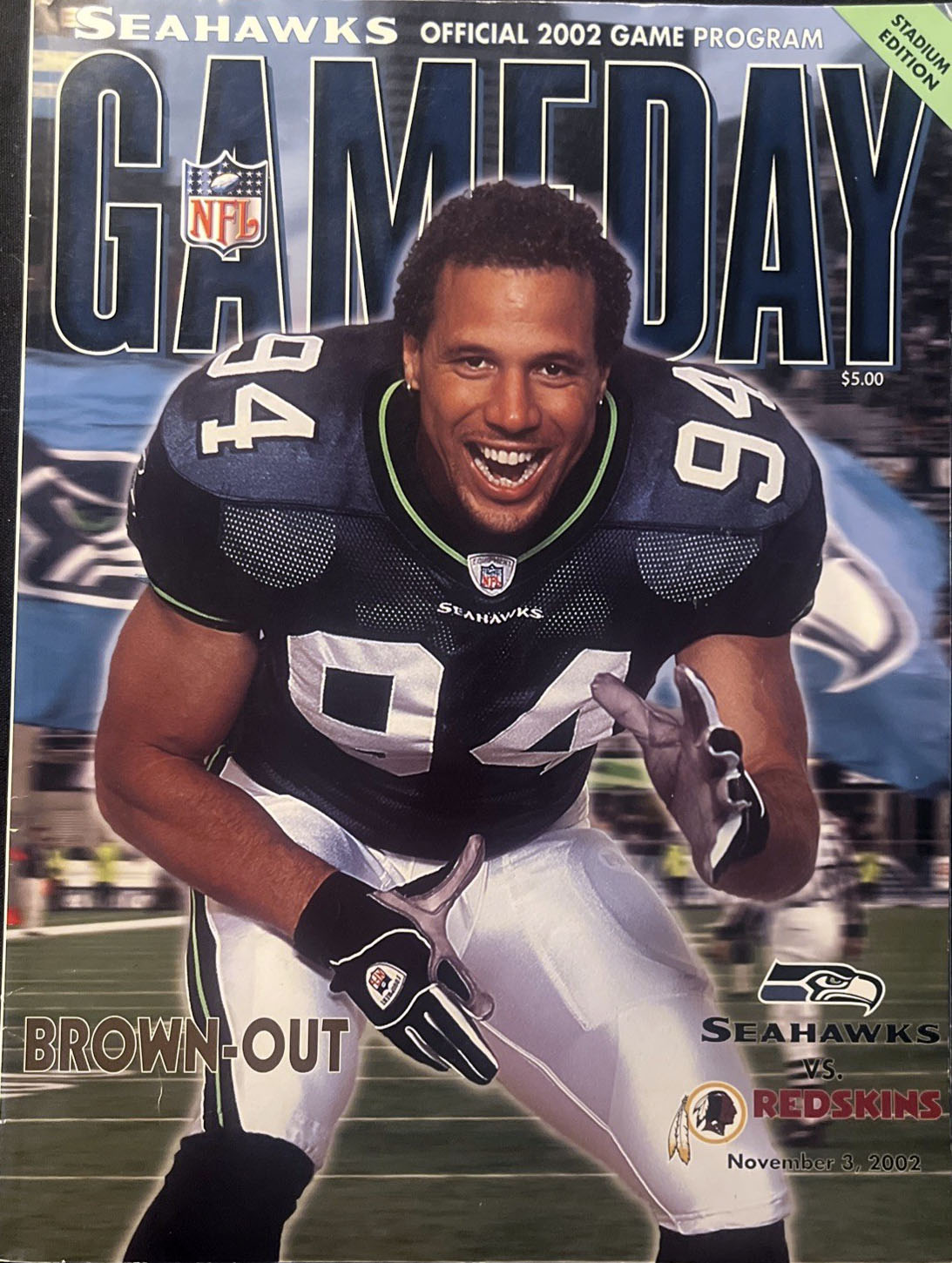 Seattle Seahawks vs. Washington Redskins (November 3, 2002)