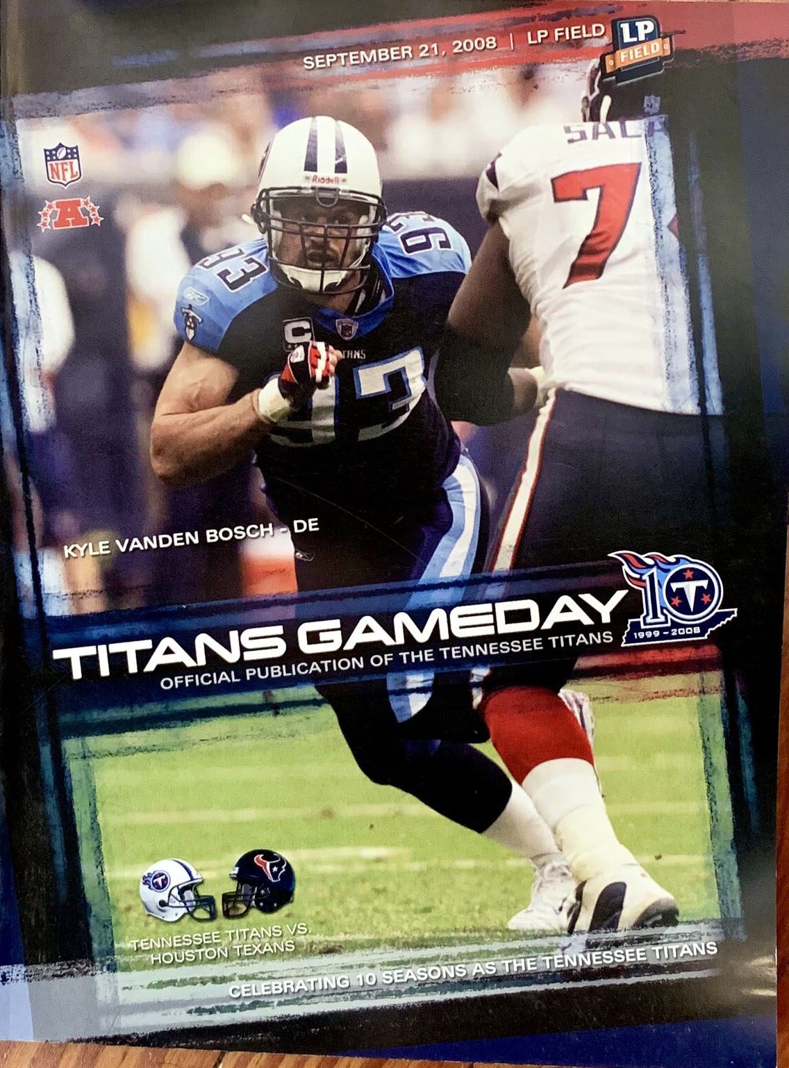 Tennessee Titans vs. Houston Texans (September 21, 2008)
