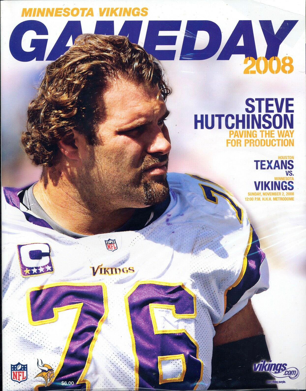 Minnesota Vikings vs. Houston Texans (November 2, 2008)