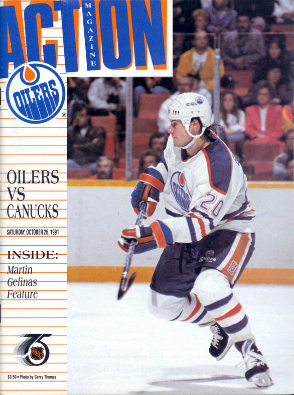 1991-92 Edmonton Oilers program