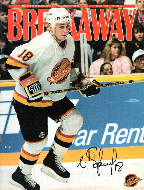 1991-92 Vancouver Canucks program