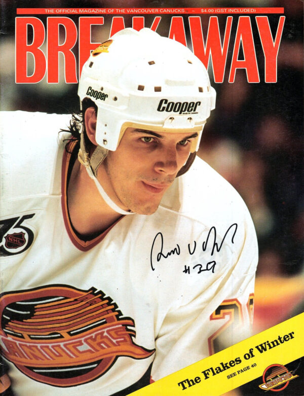 1991-92 Vancouver Canucks program