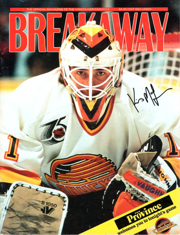1991-92 Vancouver Canucks program