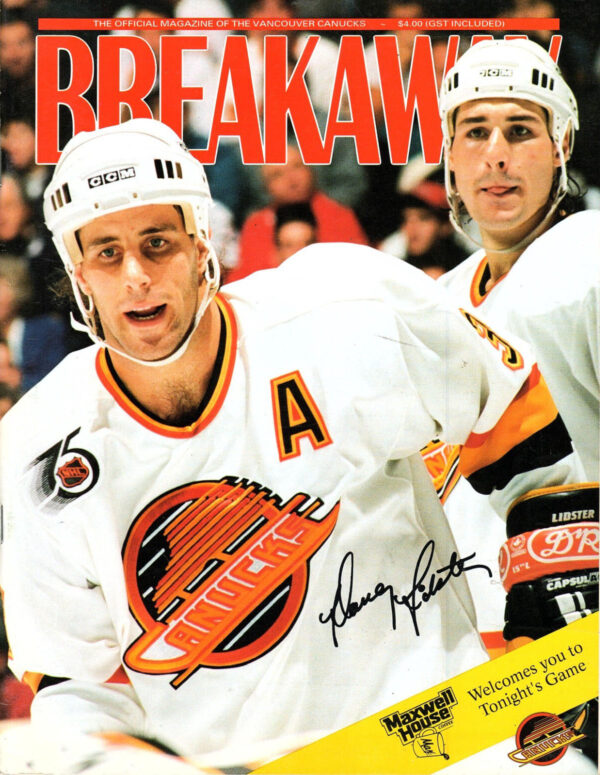 1991-92 Vancouver Canucks program