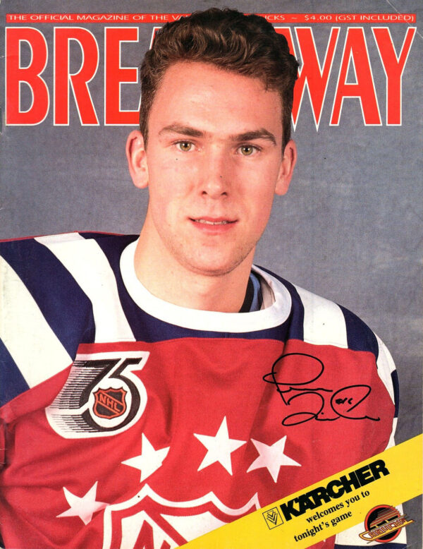 1991-92 Vancouver Canucks program