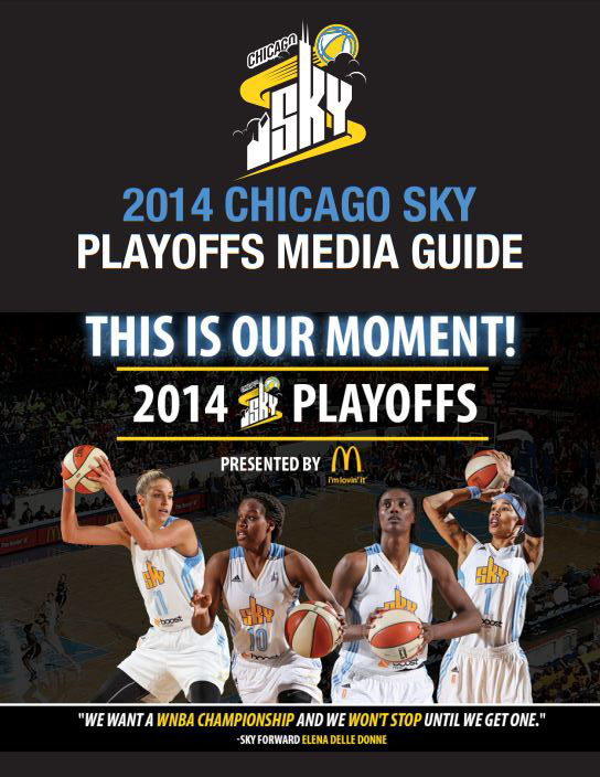 2014 Chicago Sky playoff media guide