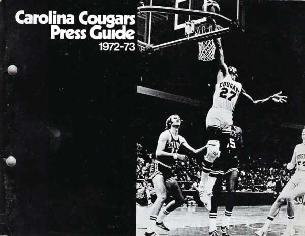 1972-73 Carolina Cougars media guide