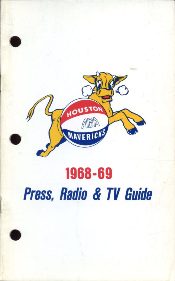 1968-69 Houston Mavericks media guide
