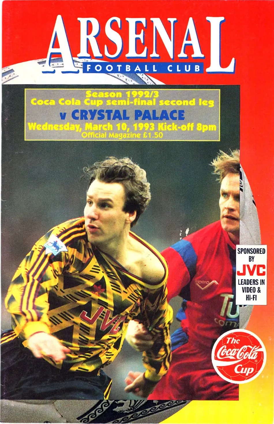 Arsenal vs. Crystal Palace (March 10, 1993)