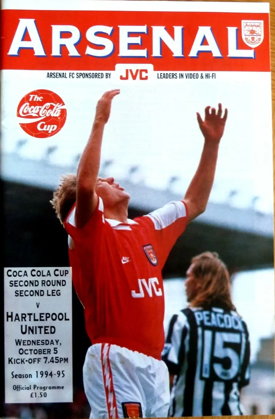 Arsenal vs. Hartlepool United (October 5, 1994)