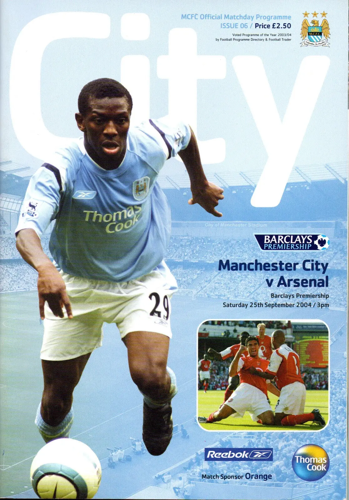 Manchester City vs. Arsenal (September 25, 2004)