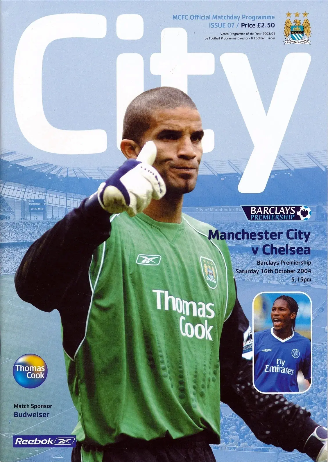 Manchester City vs. Chelsea (October 16, 2004)