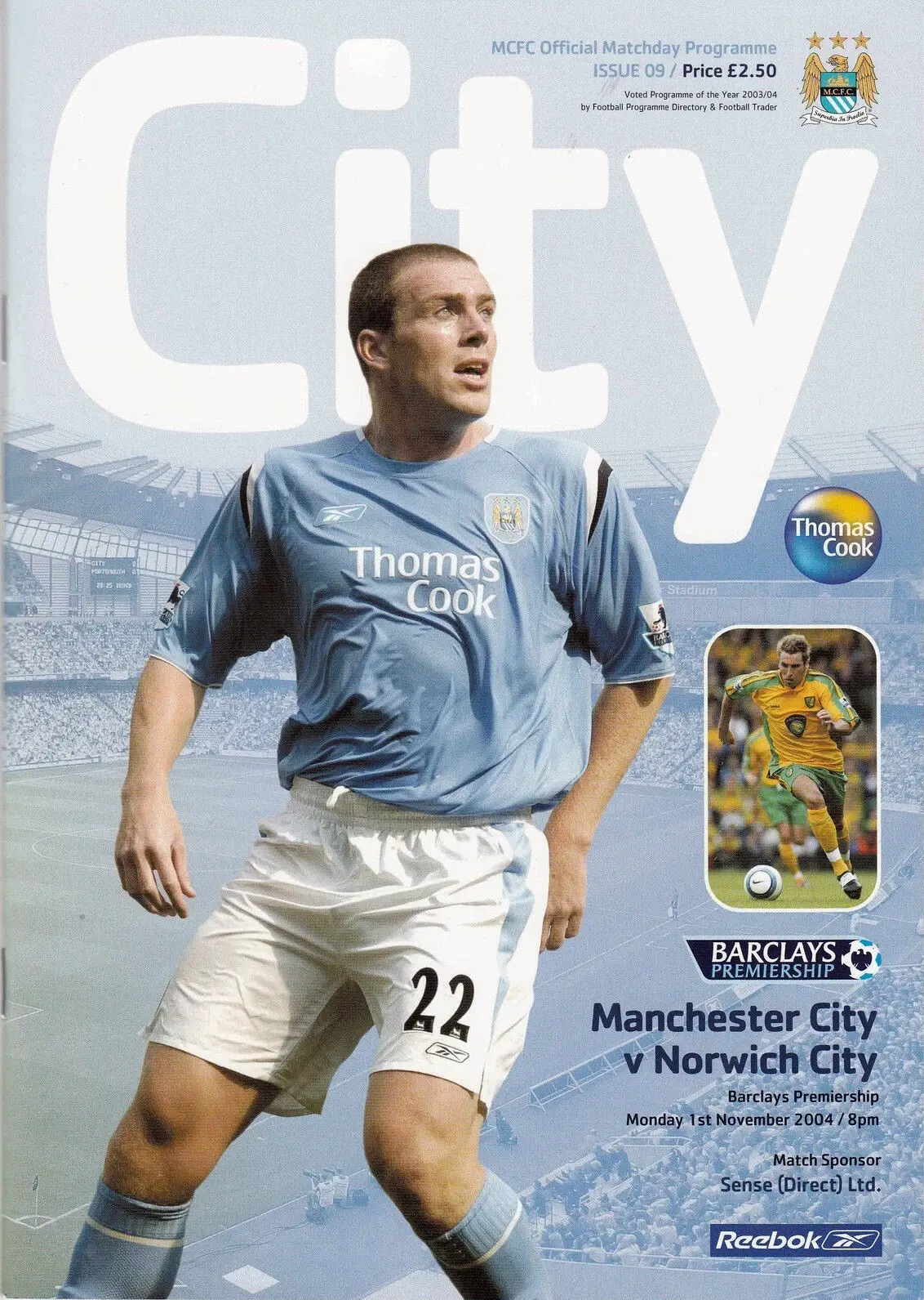 Manchester City vs. Norwich City (November 1, 2004)