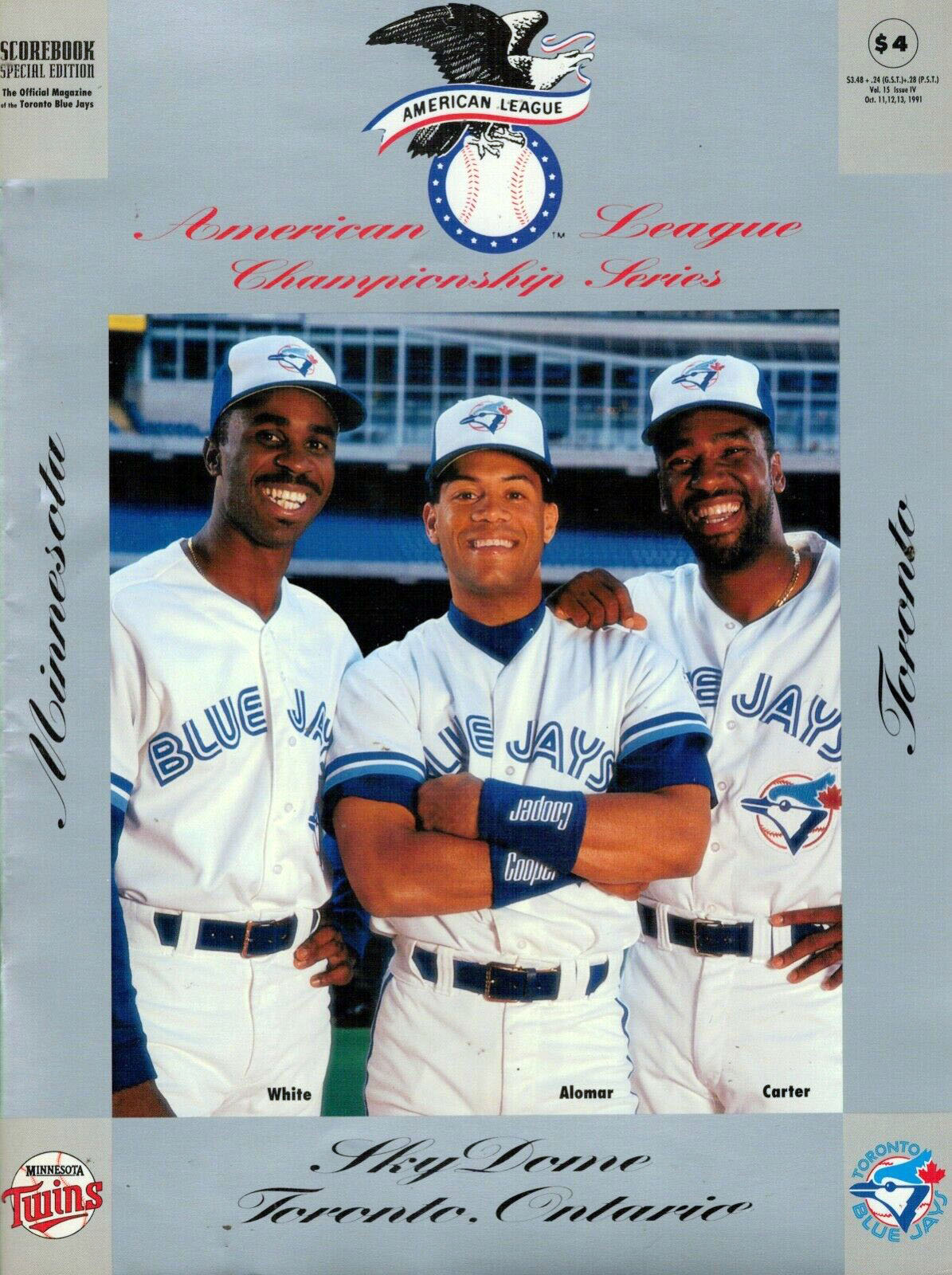 1991 Toronto Blue Jays ALCS program
