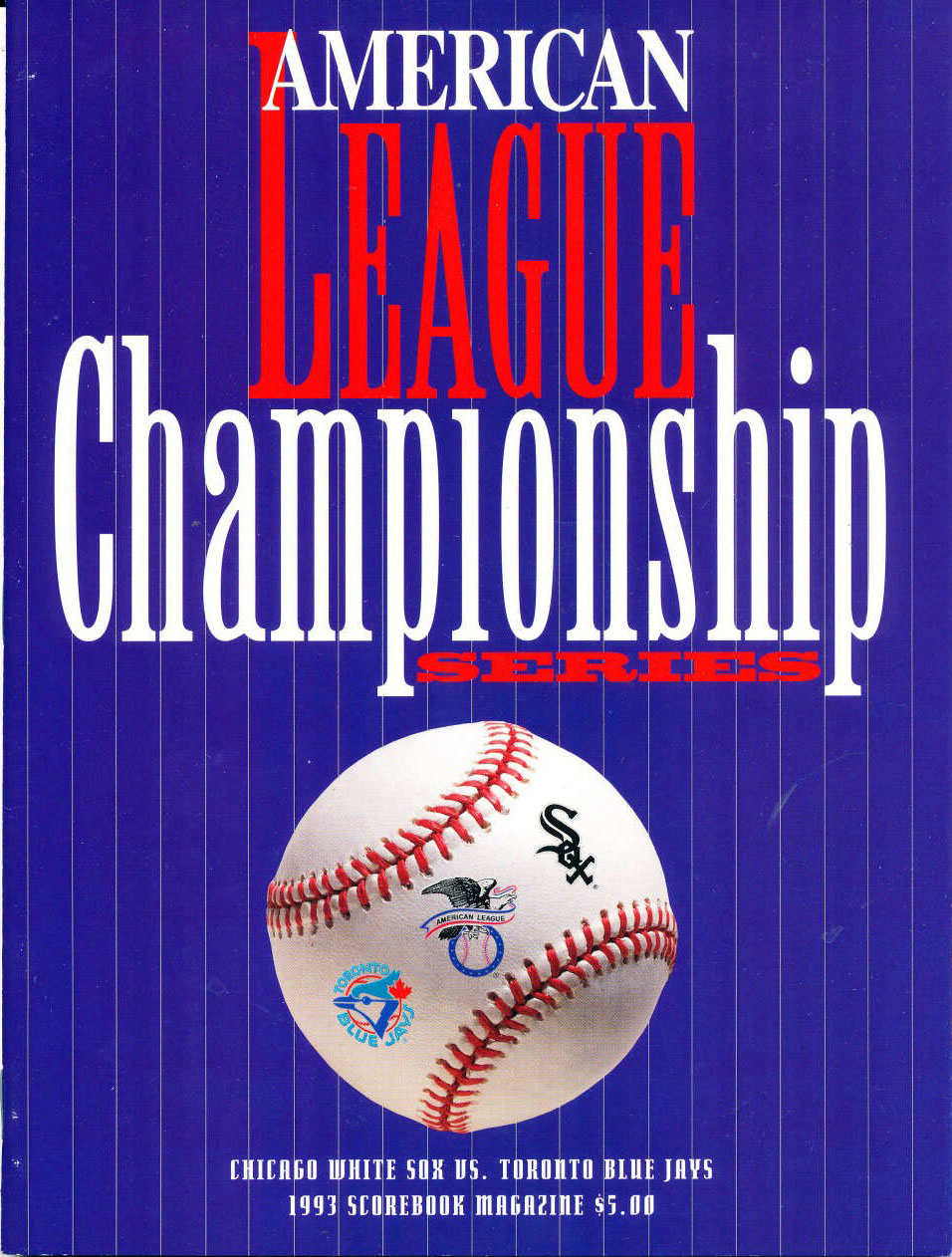 1993 Toronto Blue Jays ALCS program