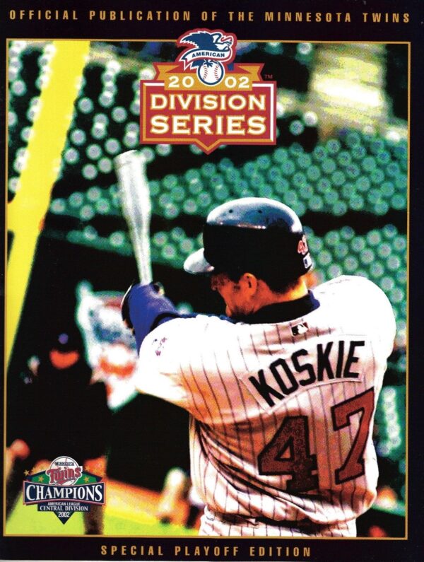 2002 Minnesota Twins ALDS program