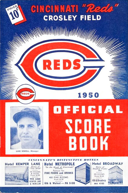 1950 Cincinnati Reds program