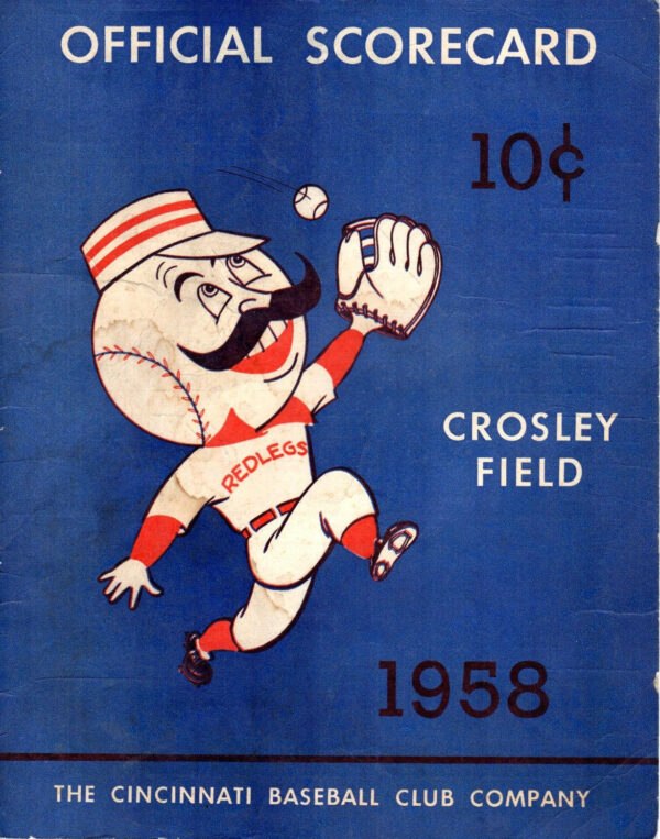 1958 Cincinnati Reds program