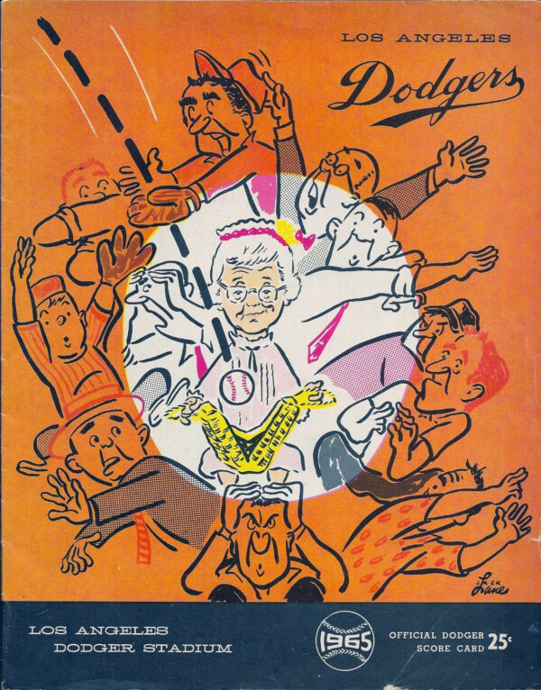 1965 Los Angeles Dodgers program