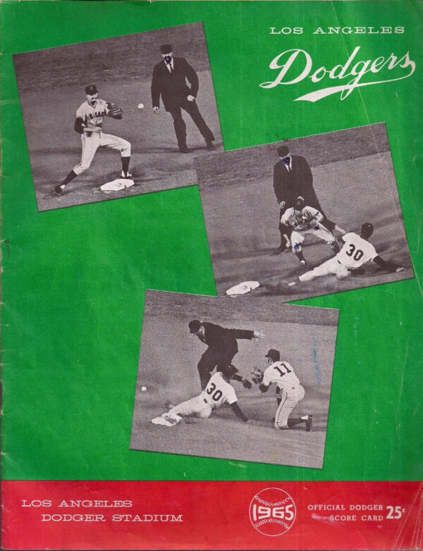 1965 Los Angeles Dodgers program