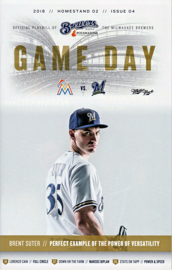 2018 Milwaukee Brewers program