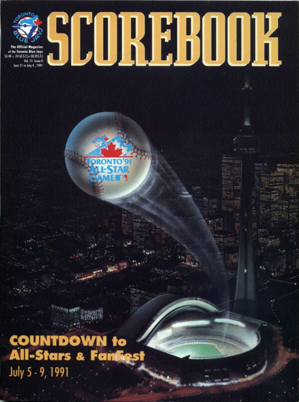 1991 Toronto Blue Jays program
