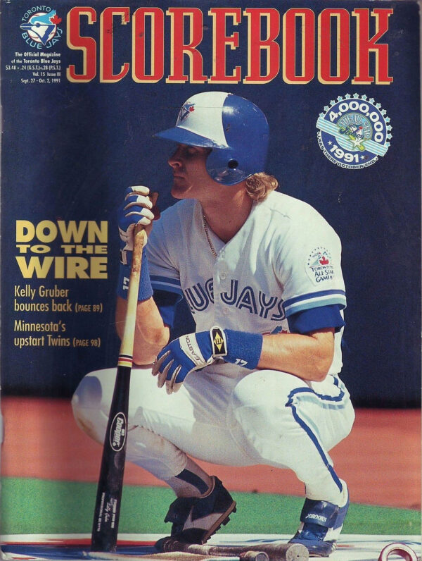 1991 Toronto Blue Jays program