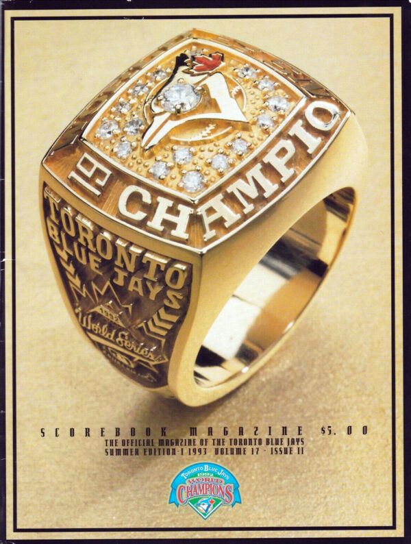 1993 Toronto Blue Jays program