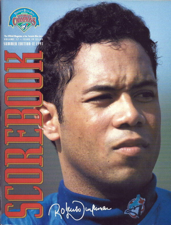 1993 Toronto Blue Jays program