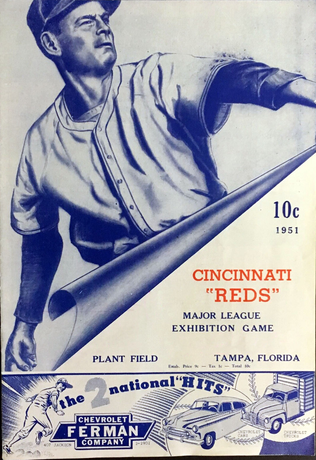 1951 Cincinnati Reds spring training program