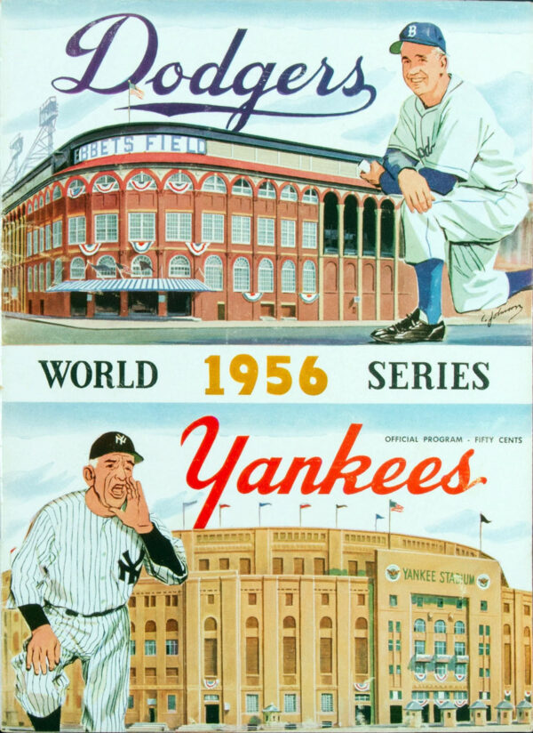 1956 Brooklyn Dodgers World Series program
