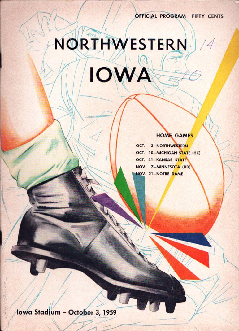 Iowa Hawkeyes vs. Northwestern Wildcats (October 3, 1959)