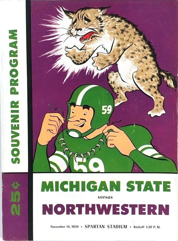 Michigan State Spartans vs. Northwestern Wildcats (November 14, 1959)