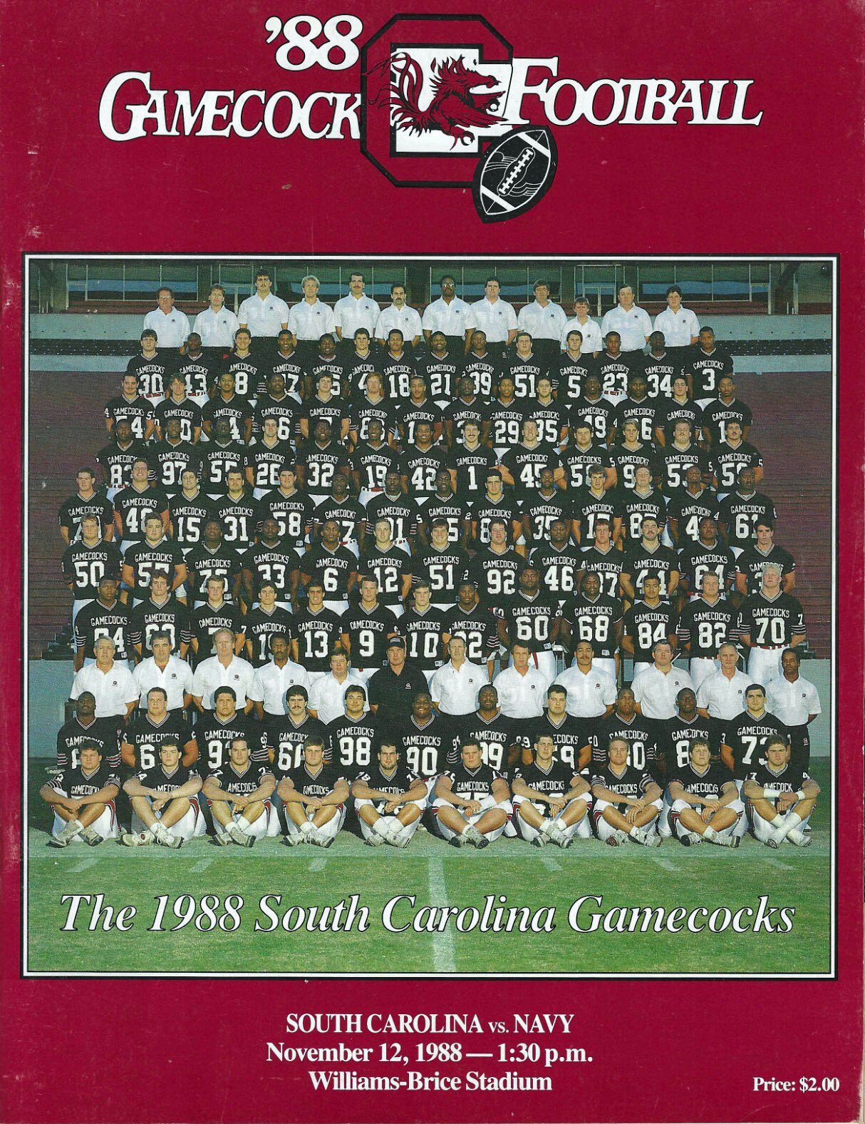 South Carolina Gamecocks vs. Navy Midshipmen (November 12, 1988)