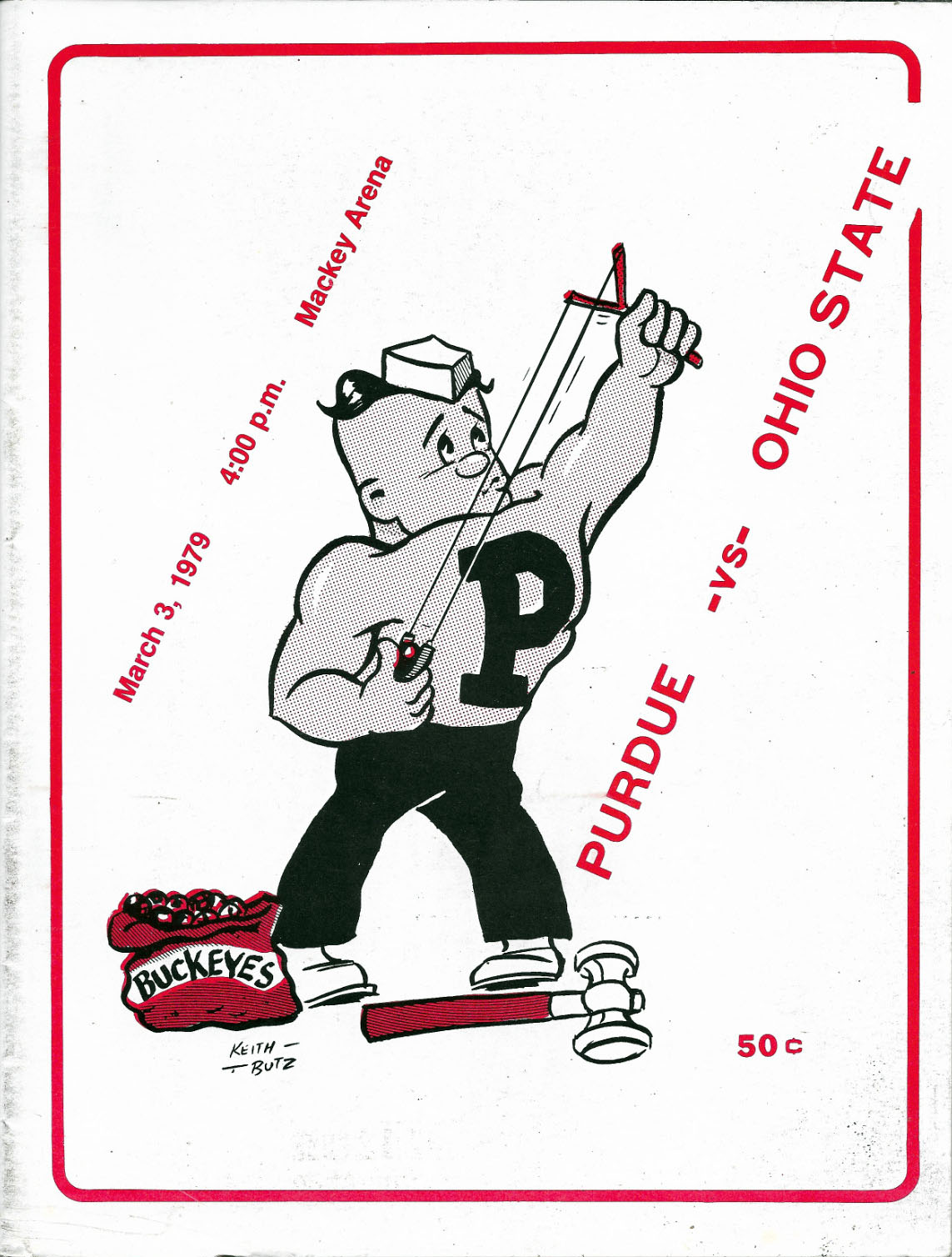 Purdue Boilermakers vs. Ohio State Buckeyes (March 3, 1979)