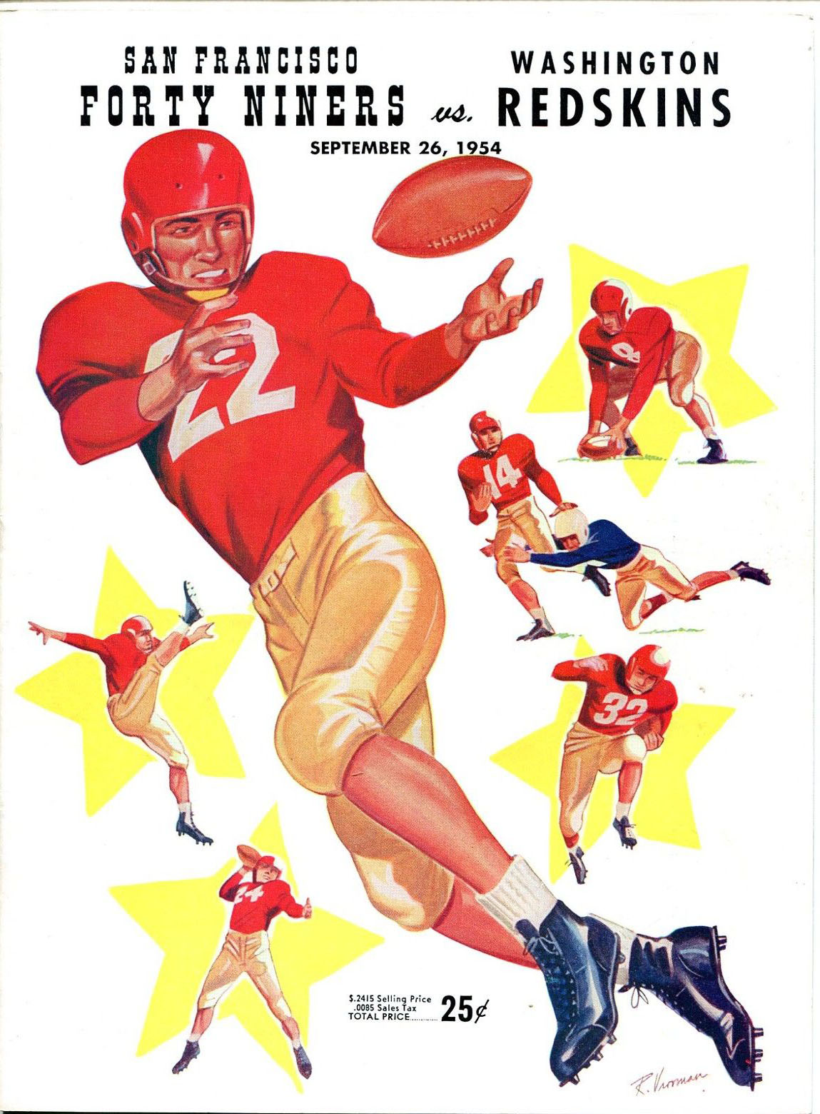 San Francisco 49ers vs. Washington Redskins (September 26, 1954)