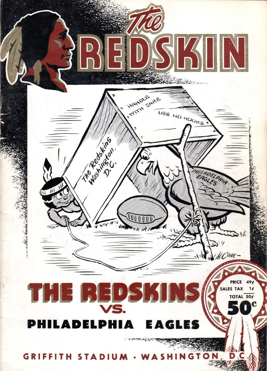 Philadelphia Eagles vs. Washington Redskins (October 17, 1954)