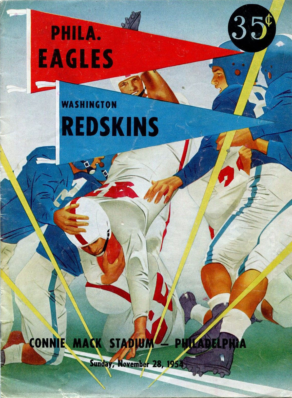 Philadelphia Eagles vs. Washington Redskins (November 28, 1954)