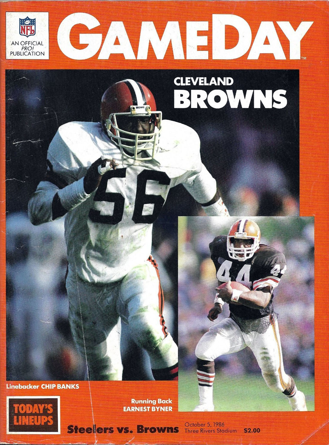 Pittsburgh Steelers vs. Cleveland Browns (October 5, 1986)