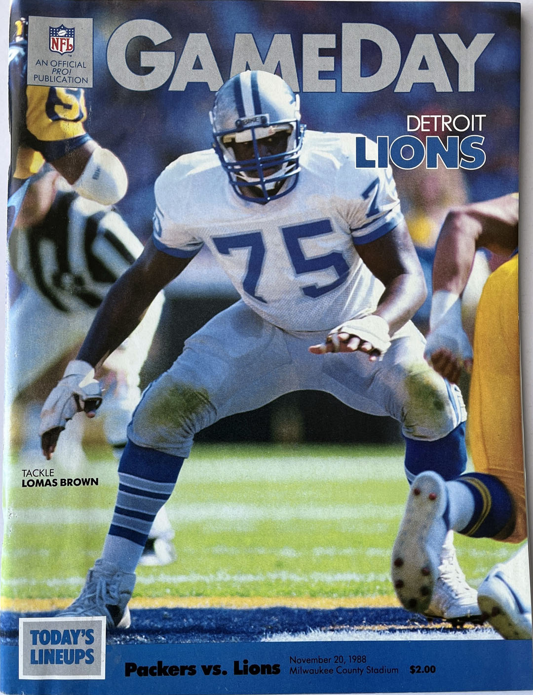 Green Bay Packers vs. Detroit Lions (November 20, 1988)