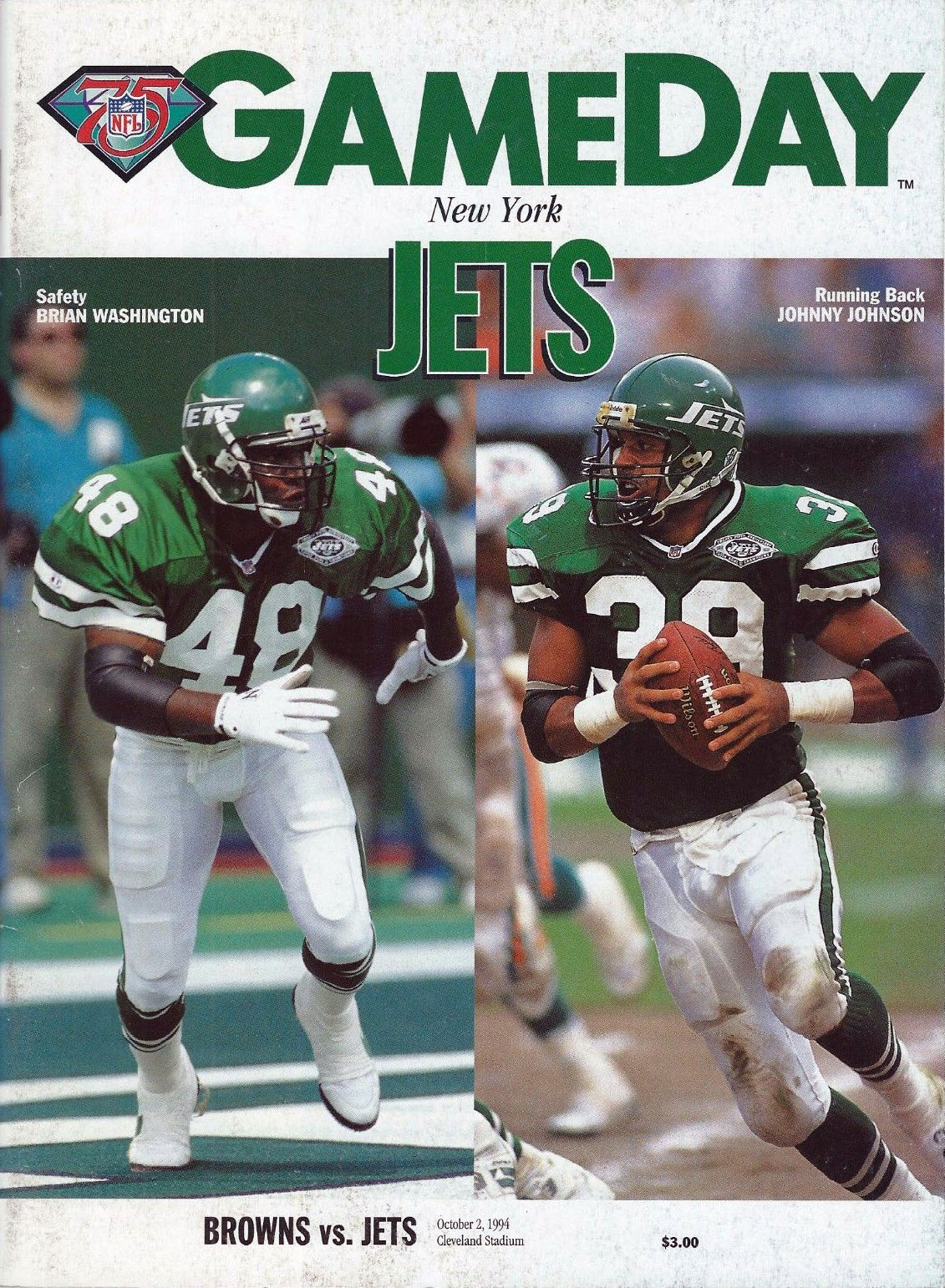 Cleveland Browns vs. New York Jets (October 2, 1994)