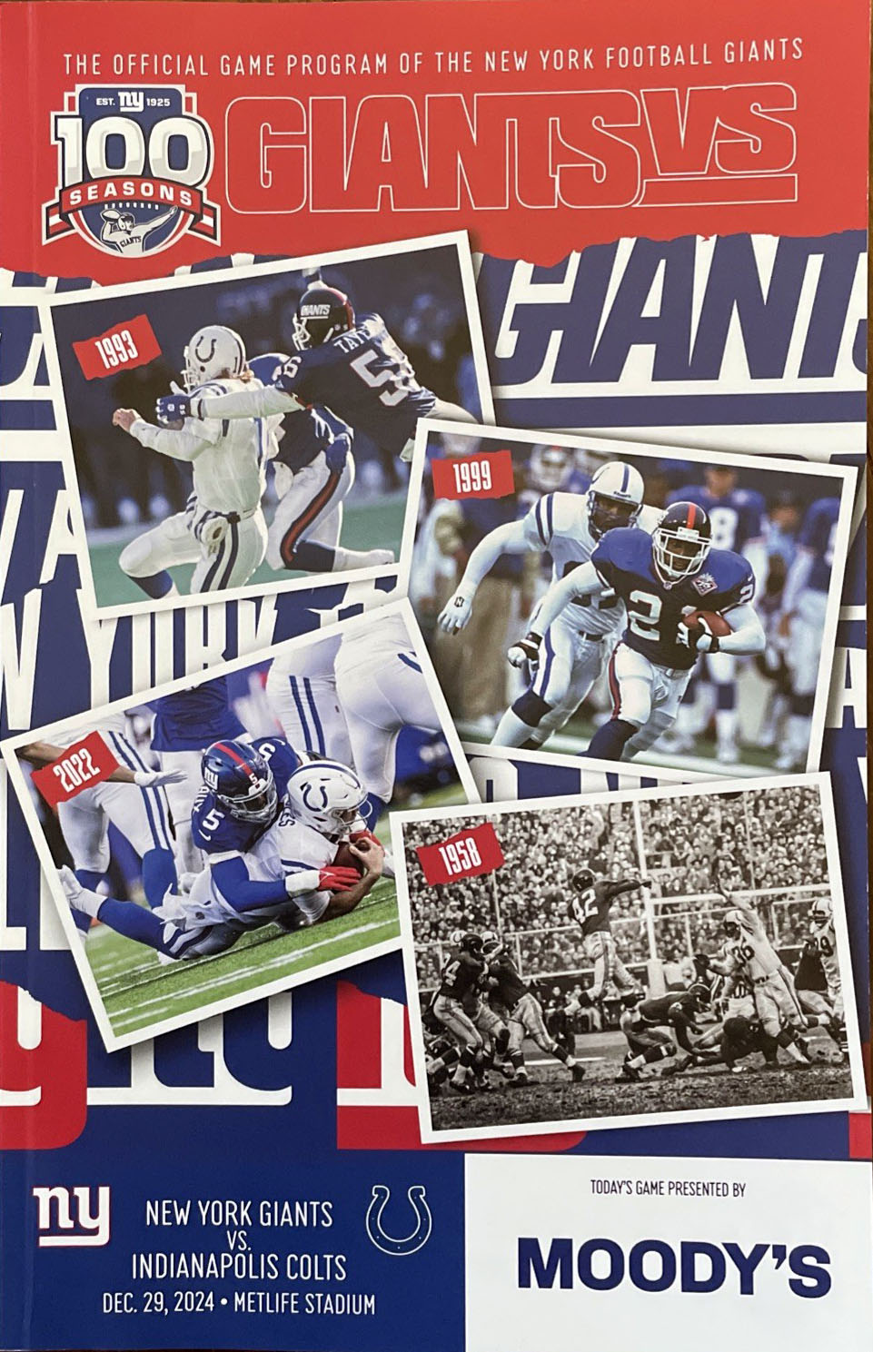 New York Giants vs. Indianapolis Colts (December 29, 2024)