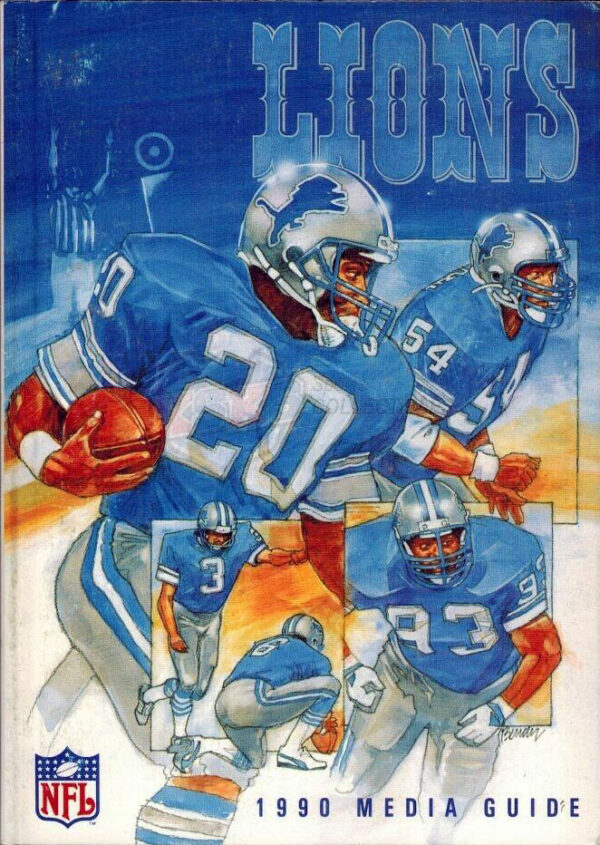 1990 Detroit Lions media guide
