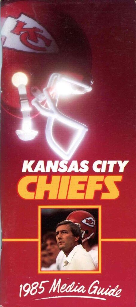 1985 Kansas City Chiefs media guide